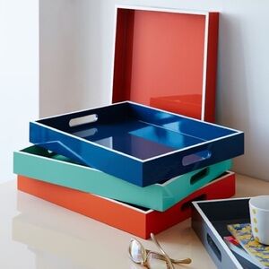 West Elm Lacquer Serving Tray